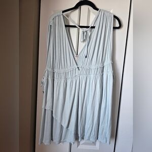 Free People Light Blue Flowy Tank